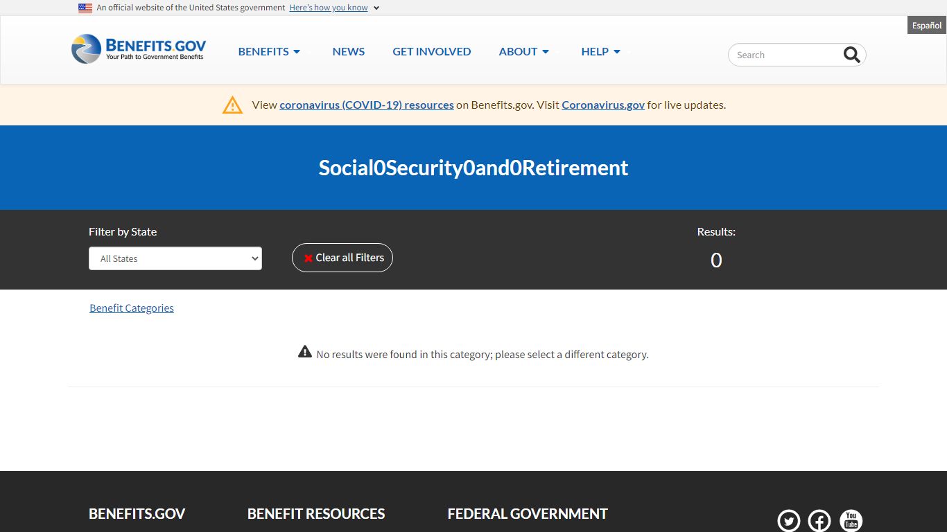 Social Security And Retirement | Benefits.gov